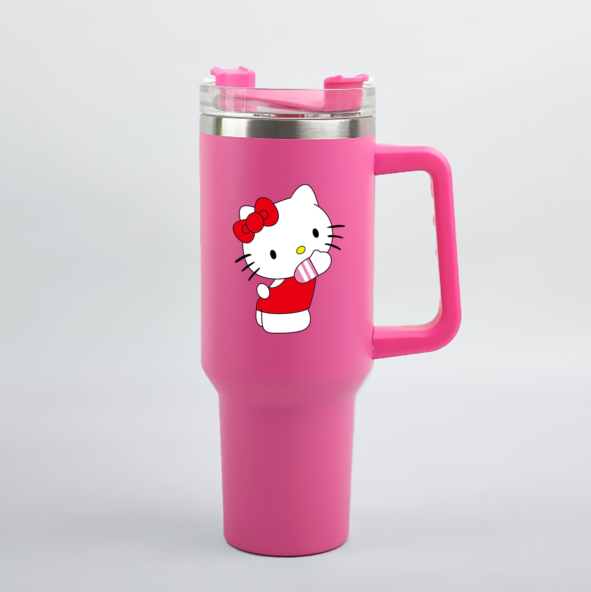 （画像用） Hello Kitty ハローキティ 1200mL車用タンブラー（カラープリント）